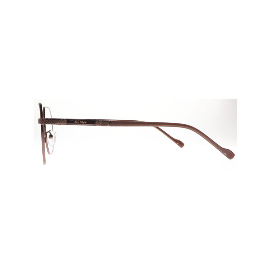 Joy Style For Unisex Metal Eyeglasses Soft Square Size 51 8865c4 Matte Brown