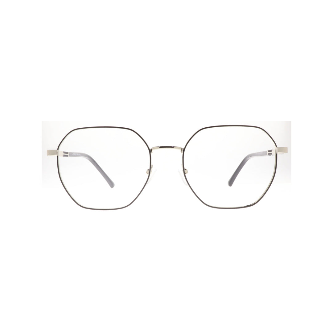 Joy Style For Unisex Metal Eyeglasses Soft Square Size 52 8856c2 Black Silver