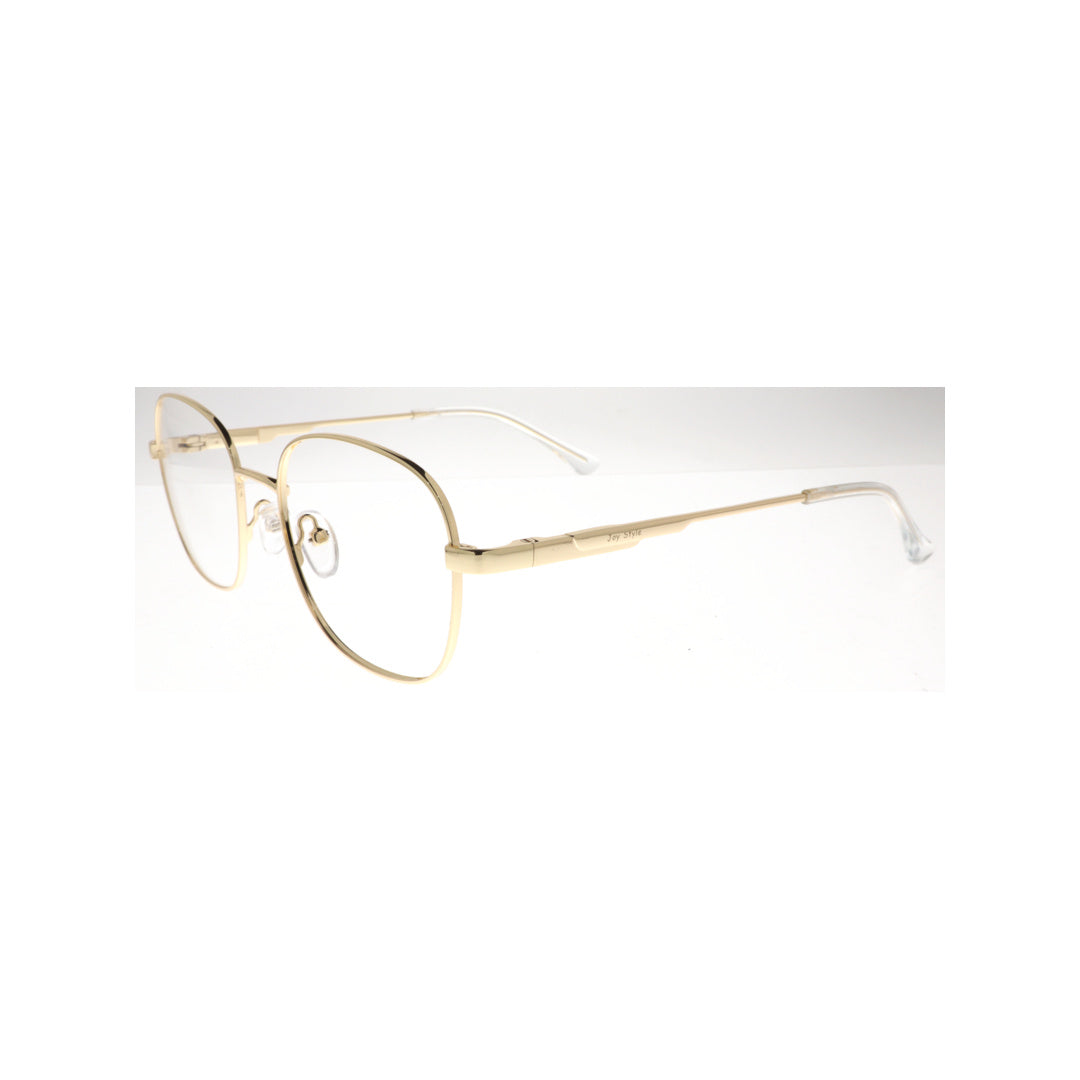 Joy Style For Unisex Metal Eyeglasses Soft Square Size 52 8877c1 Gold