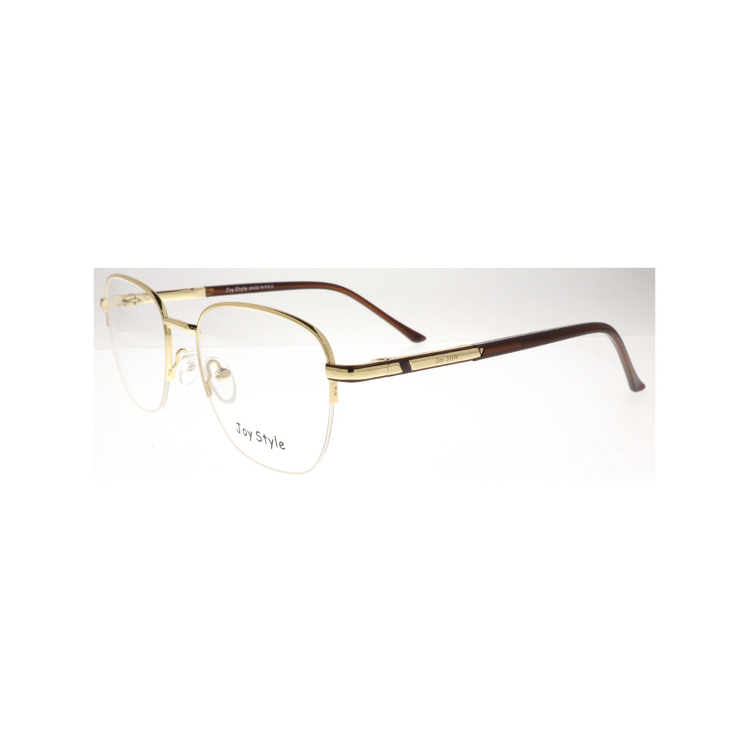 Joy Style For Unisex Metal Eyeglasses Soft Square Size 53 8859c1 Gold