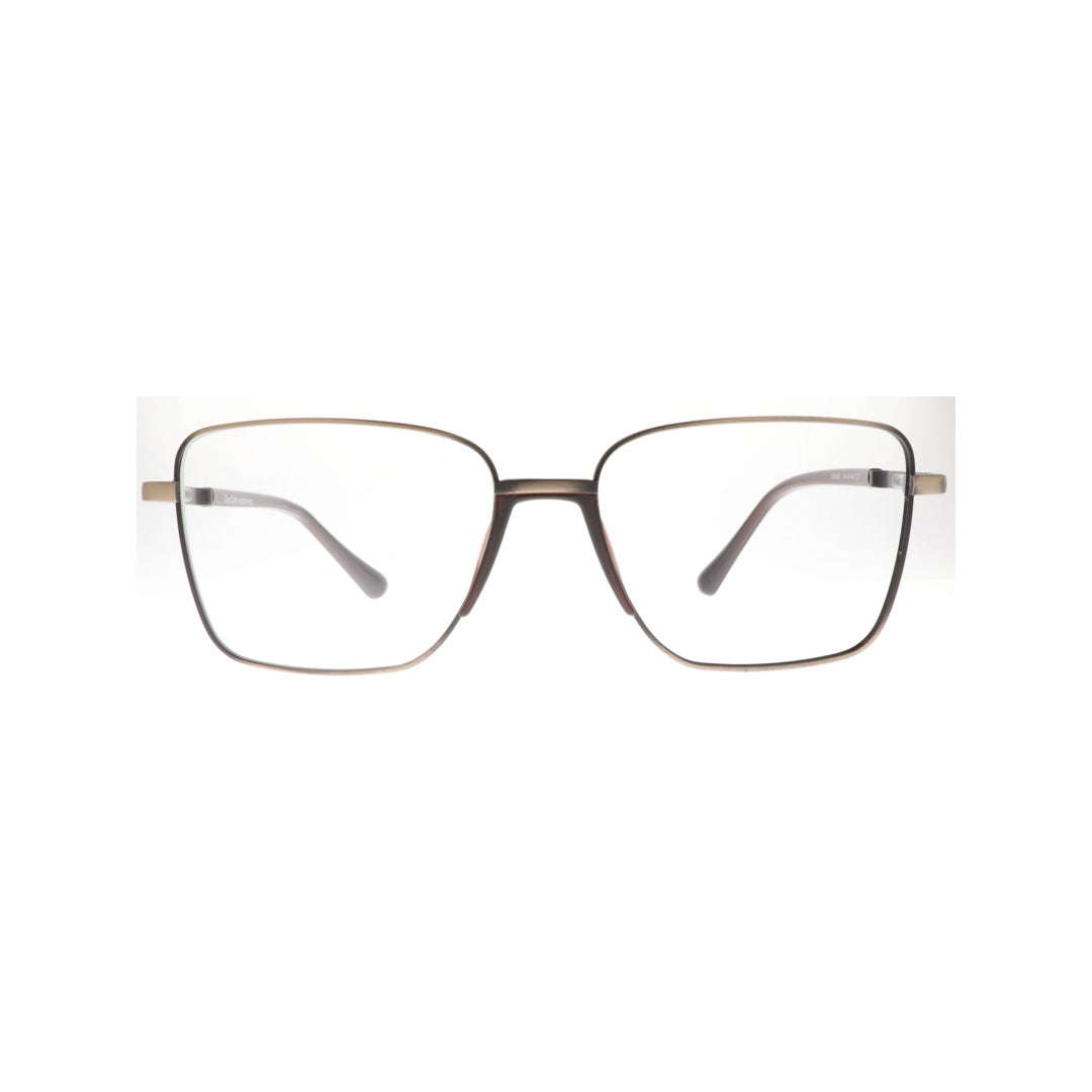 Joy Style For Unisex Metal Eyeglasses Soft Square Size 54 6408c3 Bronze