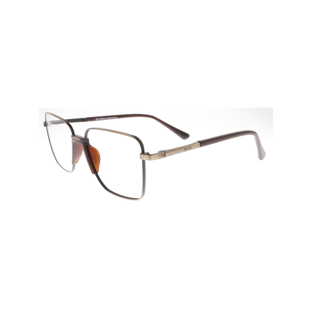 Joy Style For Unisex Metal Eyeglasses Soft Square Size 54 6408c3 Bronze