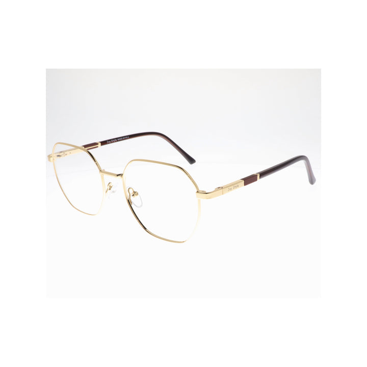 Joy Style لنظارات للجنسين المعدنية شكل مربع 52 Ch8856c1 ذهبي