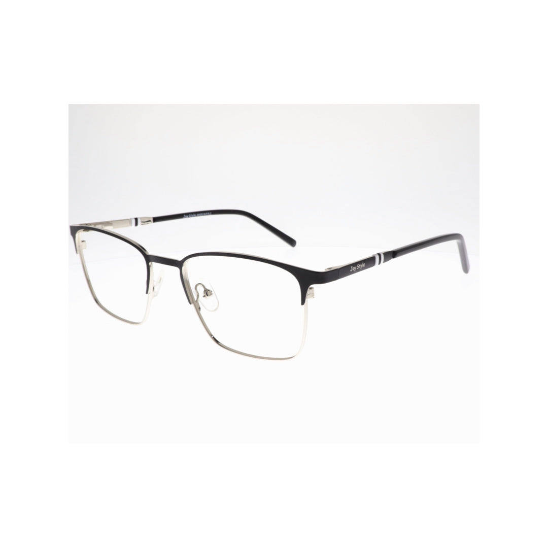 Joy Style For Unisex Metal Eyeglasses Square Shape 52 Old587mc2 Black Silver