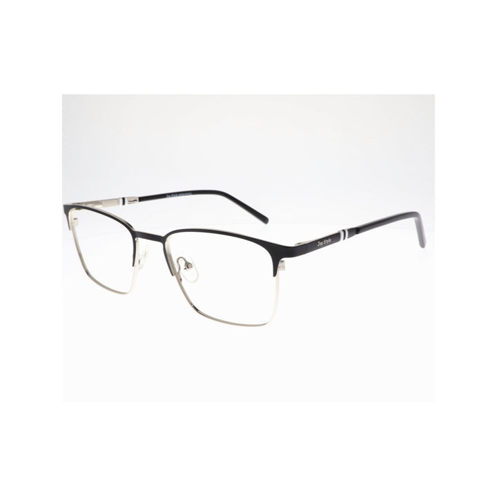 Joy Style For Unisex Metal Eyeglasses Square Shape 52 Old587mc2 Black Silver