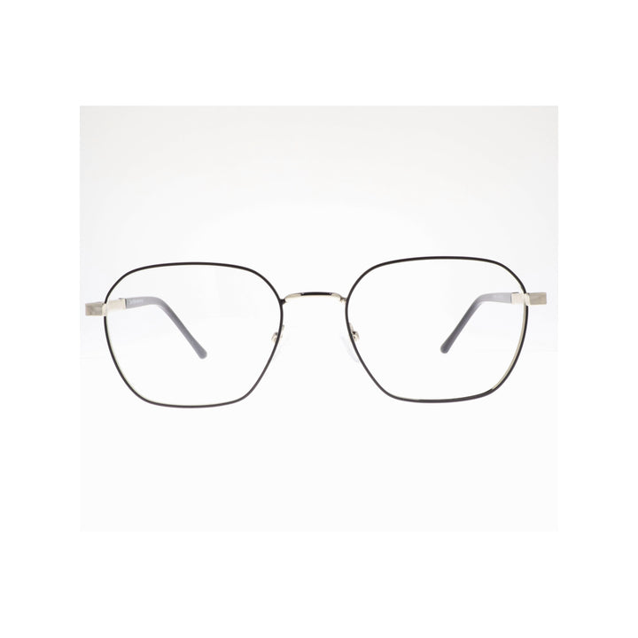 Joy Style نظارة طبية للجنسين معدن شكل مربع 54 Ch8852c2 فضي أسود
