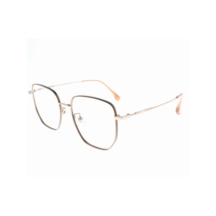 Joy Style For Unisex Metal Eyeglasses Square Shape Size 54 25031c3 Brown Gold