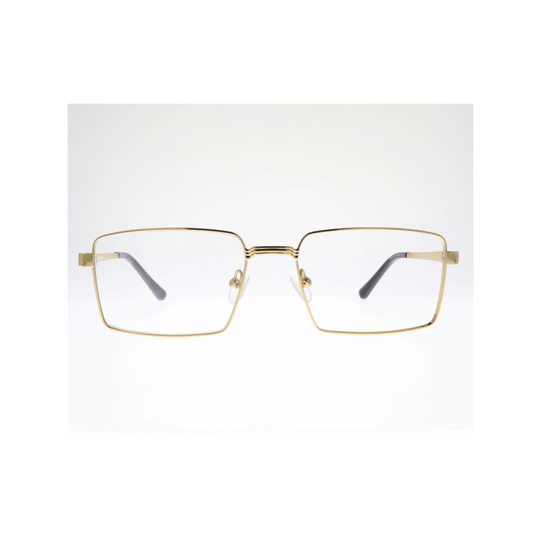 Joy Style For Unisex Metal Eyeglasses Square Shape Size 54 38004c1 Gold