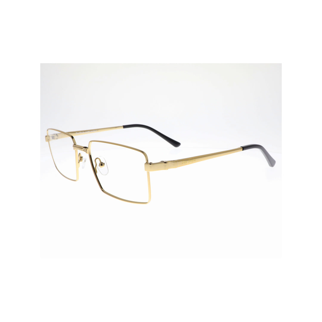 Joy Style For Unisex Metal Eyeglasses Square Shape Size 54 38004c1 Gold