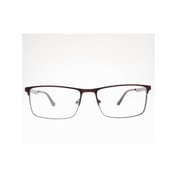نظارات طبية للجنسين بتصميم مربع من Joy Style، قياس 57، لون بني مطفي، طراز Old6616mc5