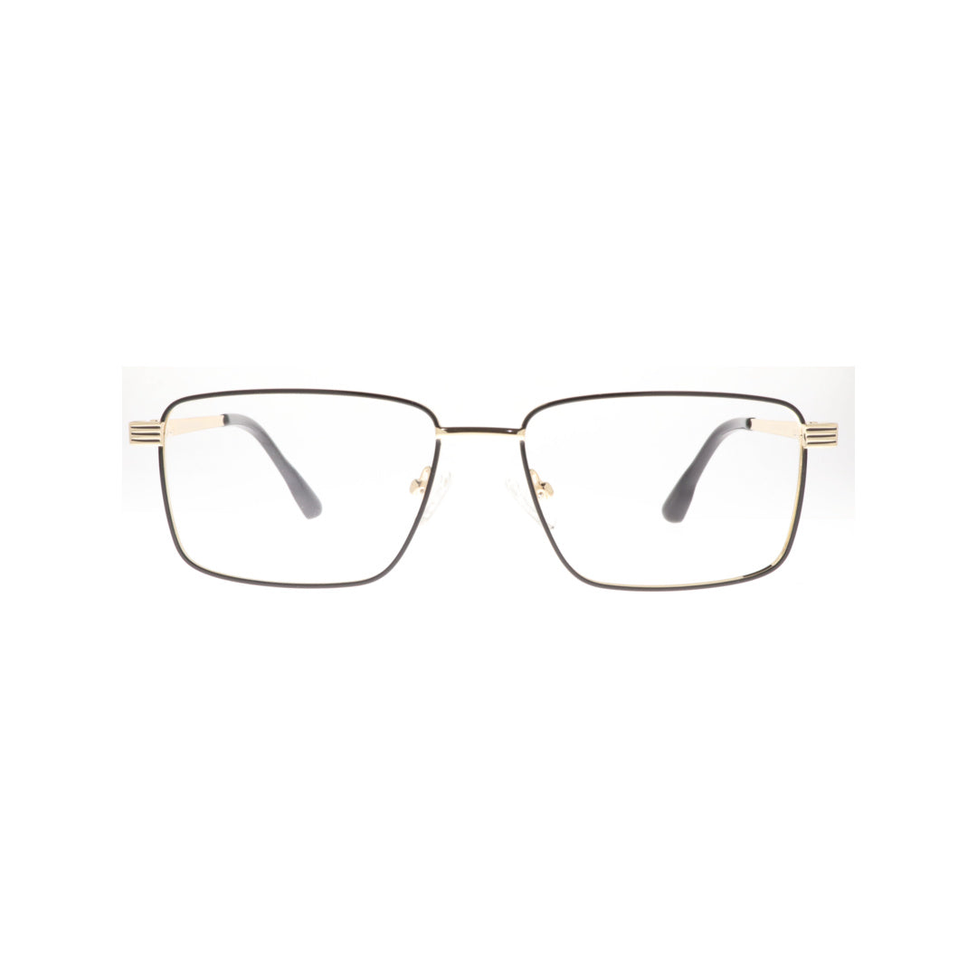 Joy Style For Unisex Metal Eyeglasses Square Size 52 5408c1 Black Gold