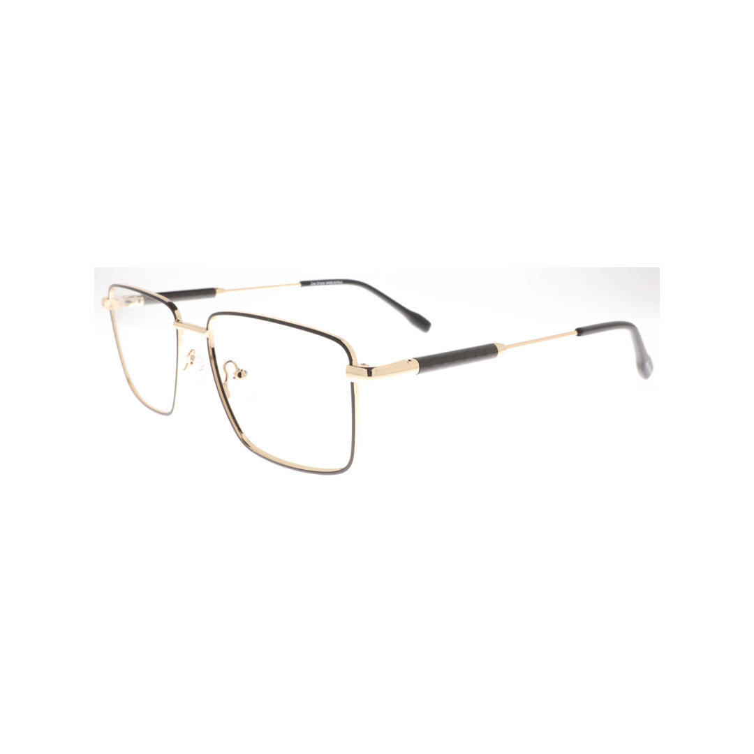 Joy Style For Unisex Metal Eyeglasses Square Size 54 5409c1 Black Gold