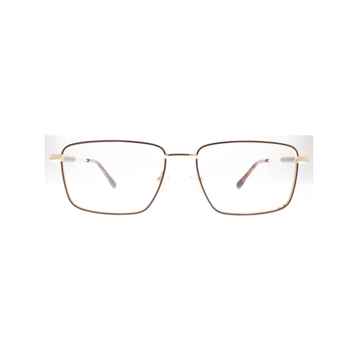 Joy Style For Unisex Metal Eyeglasses Square Size 54 5409c3 Brown Gold