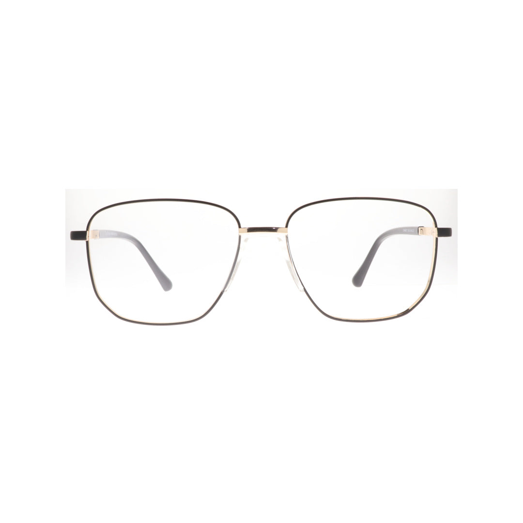 Joy Style For Unisex Metal Eyeglasses Square Size 55 6409c1 Black Gold