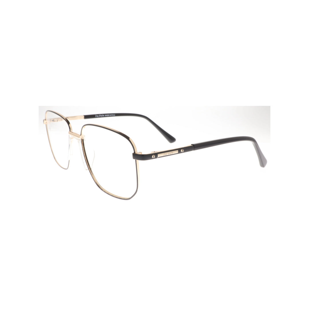 Joy Style For Unisex Metal Eyeglasses Square Size 55 6409c1 Black Gold