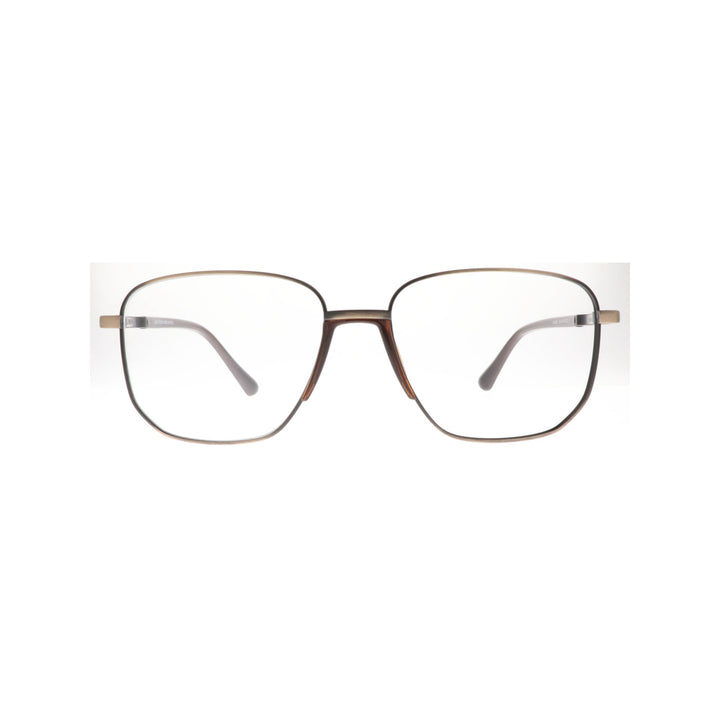 Joy Style For Unisex Metal Eyeglasses Square Size 55 6409c3 Bronze