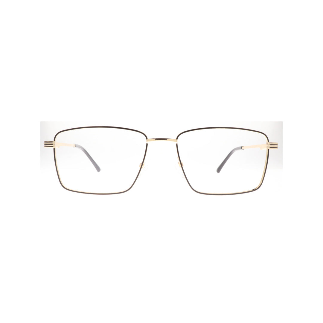 Joy Style For Unisex Metal Eyeglasses Square Size 55 8878c6 Brown Gold