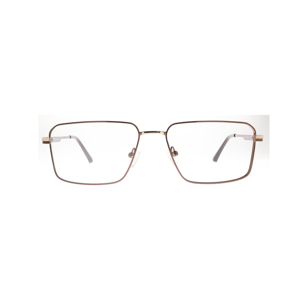 Joy Style For Unisex Metal Eyeglasses Square Size 56 8802c3 Matte Brown