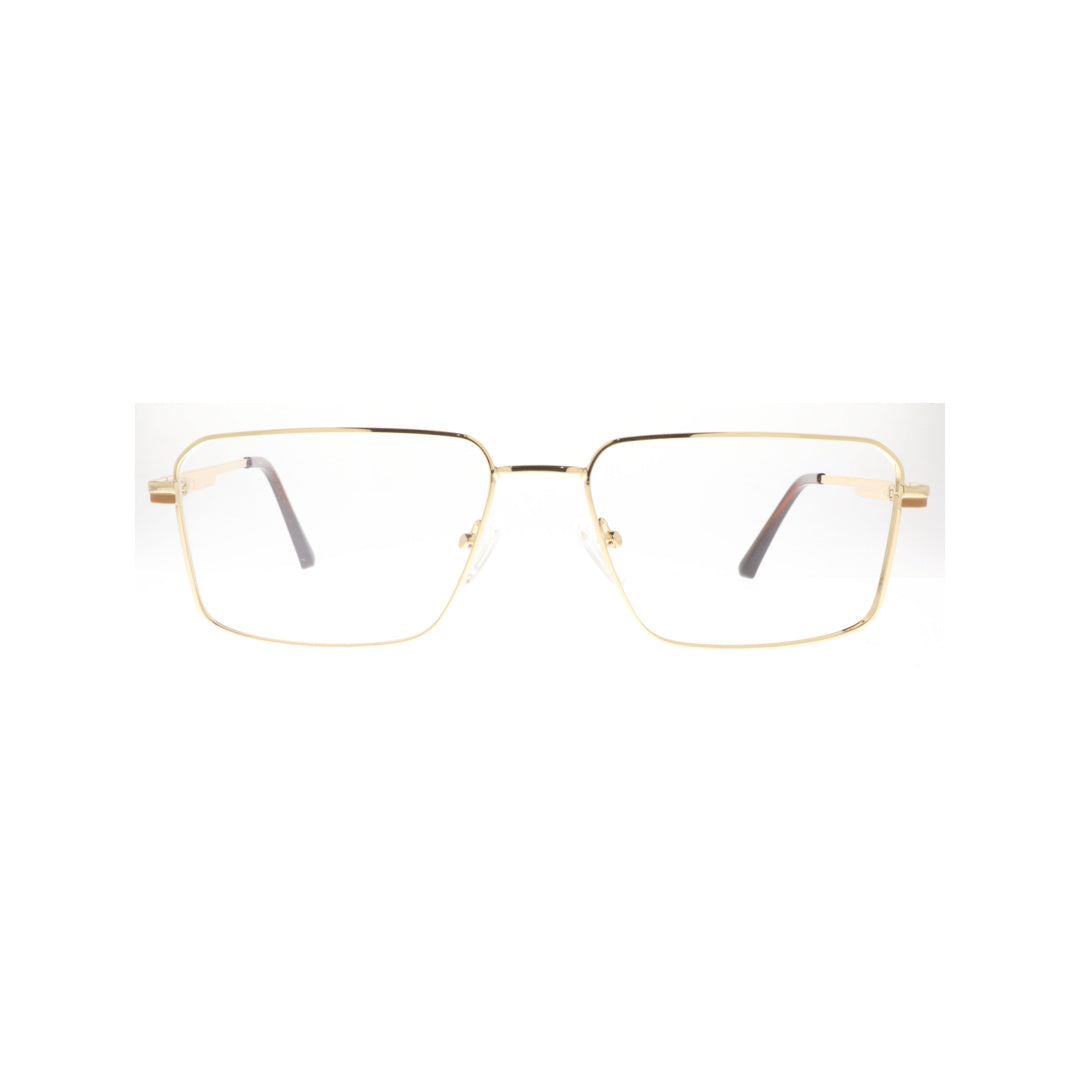 Joy Style For Unisex Metal Eyeglasses Square Size 56 8802c5 Gold