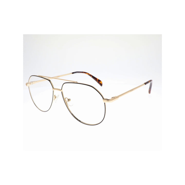 Joy Style For Unusex Metal Eyeglasses Aviator Shape Size 53 1026c1 Brown