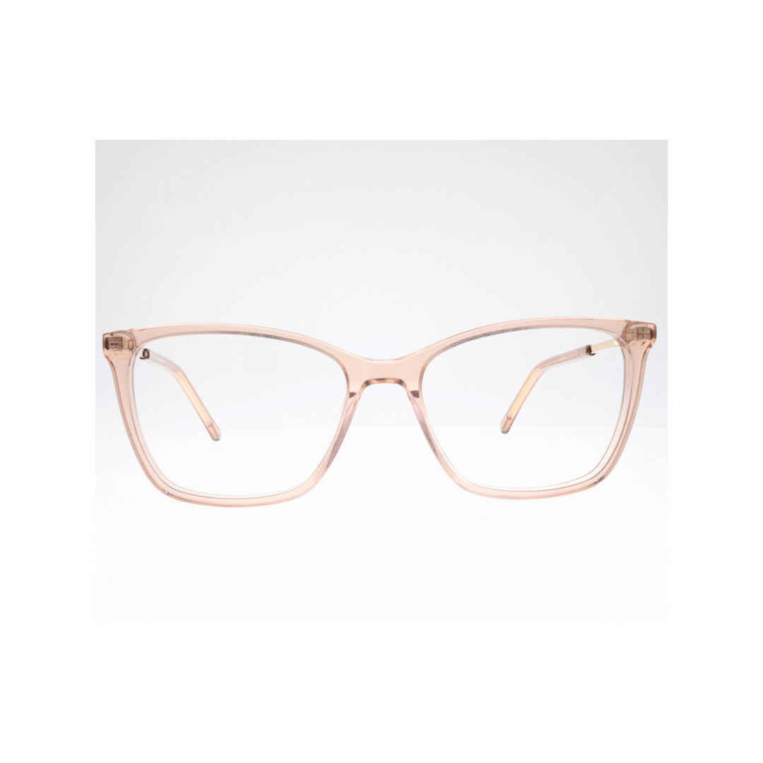 Joy Style For Women Eyeglasses Cat Eye Shape Size 52 Ch7913c4 Peach Pink