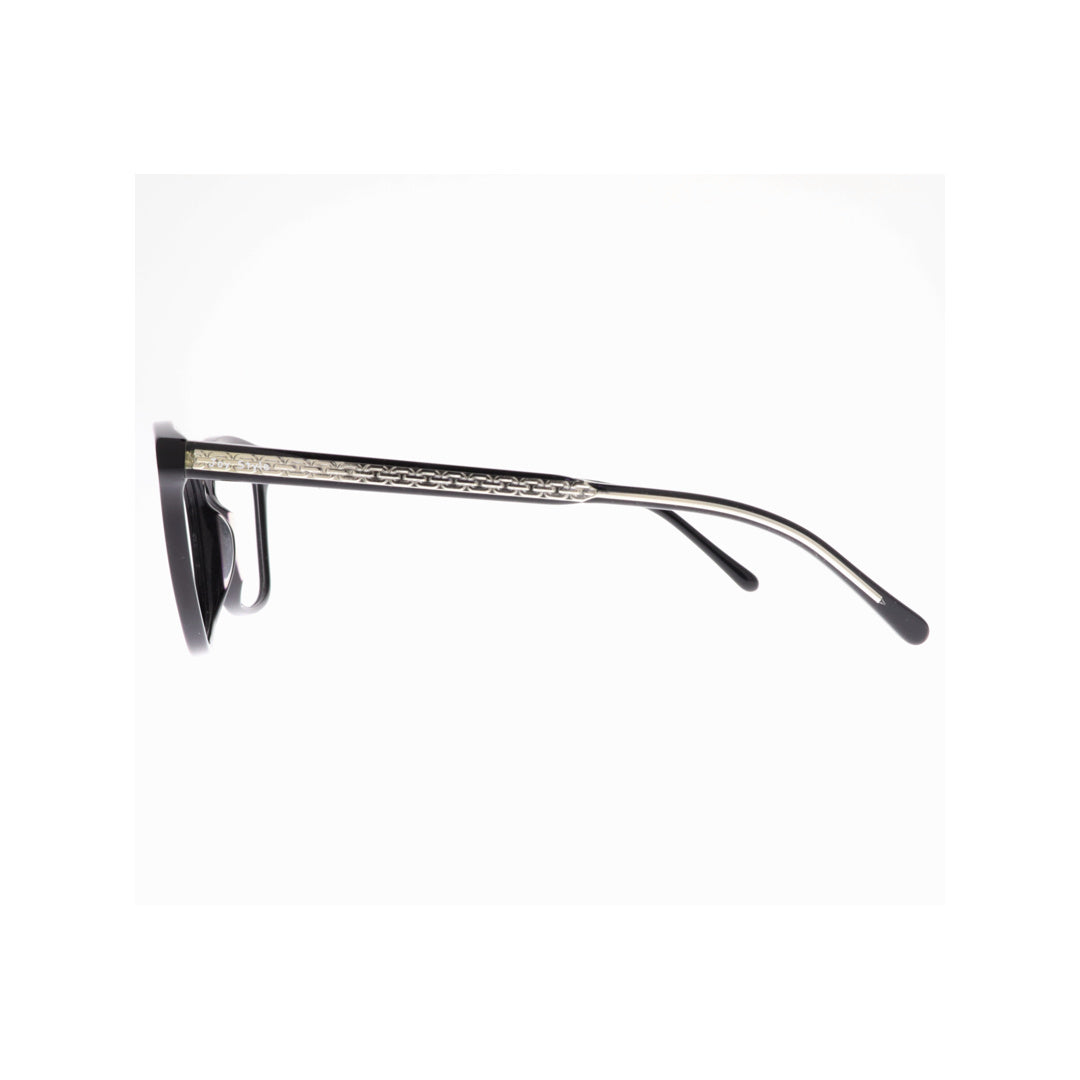 Joy Style For Women Eyeglasses Clip Cat Eye Shape Size 55 1288c1clip Black