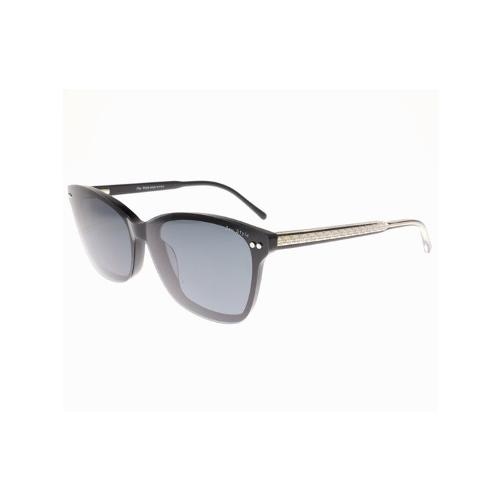 Joy Style For Women Eyeglasses Clip Cat Eye Shape Size 55 1288c1clip Black