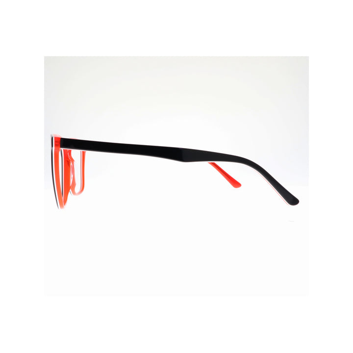 Joy Style For Women Eyeglasses Rectangular Shape Size 55 10033c2 Black Red