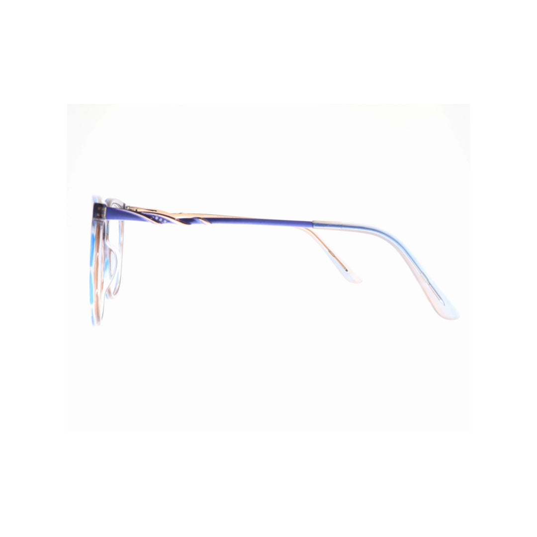Joy Style For Women Eyeglasses Round Shape 53 9004c3 Light Blue