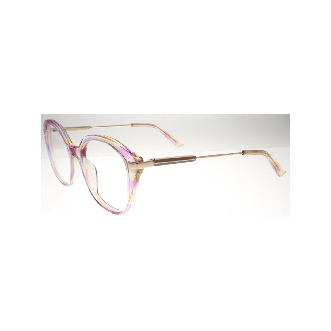 Joy Style For Women Eyeglasses Rounded Cat-Eye Size 51 7918c5 Pastel Pink Yellow Gradient