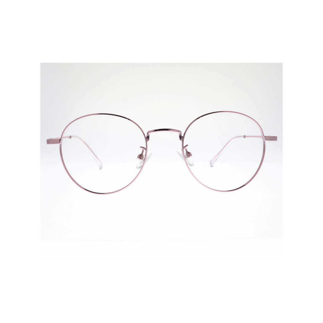 Joy Style For Women Metal Eyeglasses Round Shape Size 47 25022c4 Pink