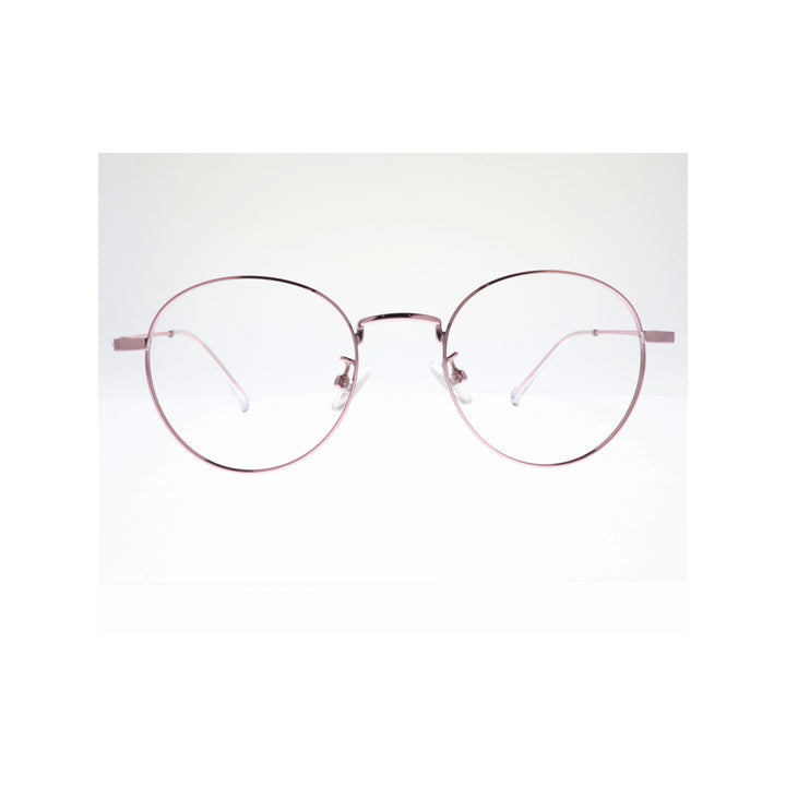 Joy Style For Women Metal Eyeglasses Round Shape Size 47 25022c4 Pink