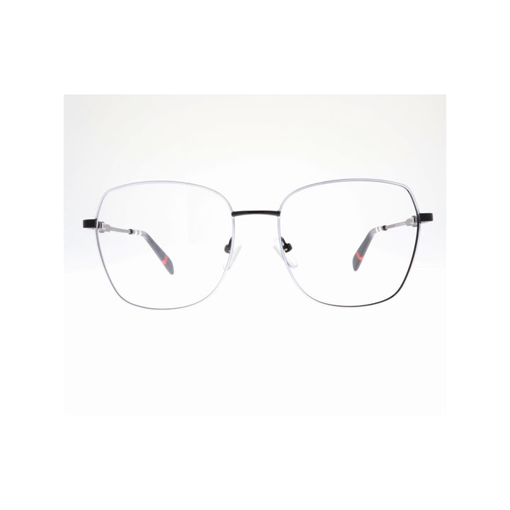 Joy Style For Women Metal Eyeglasses Square Shape Size 50 3009c5 White Black