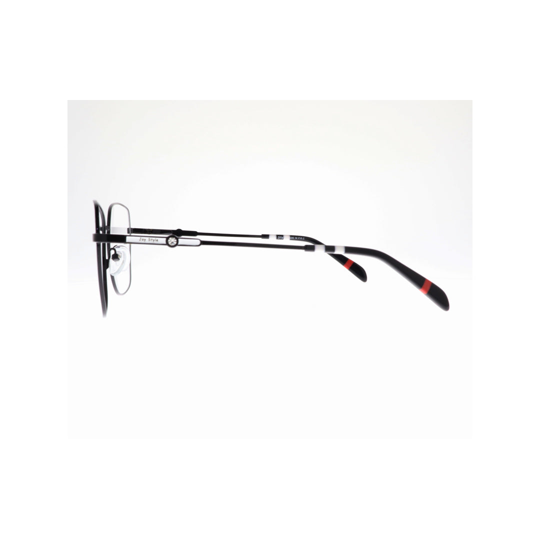 Joy Style For Women Metal Eyeglasses Square Shape Size 50 3009c5 White Black