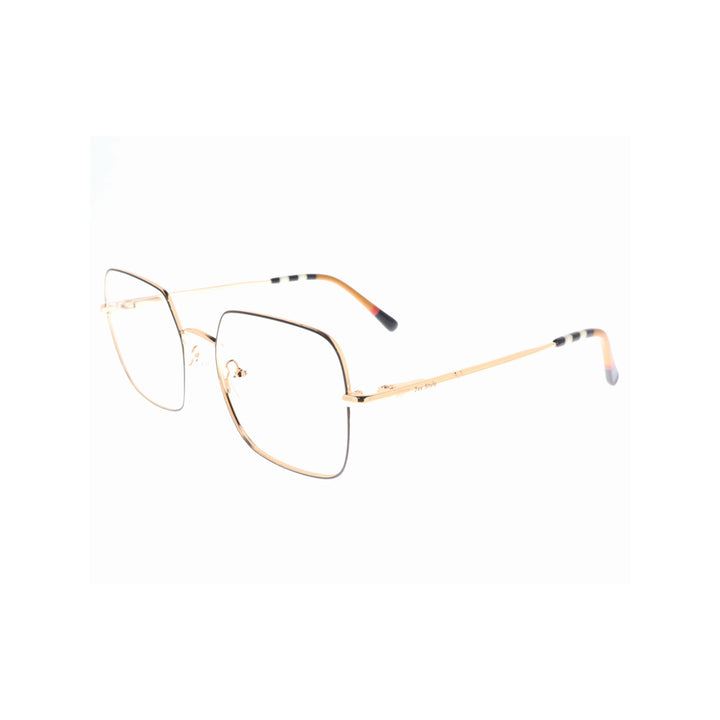 Joy Style For Women نظارات طبية معدنية مربعة الشكل مقاس 54 1261c1 أسود ذهبي