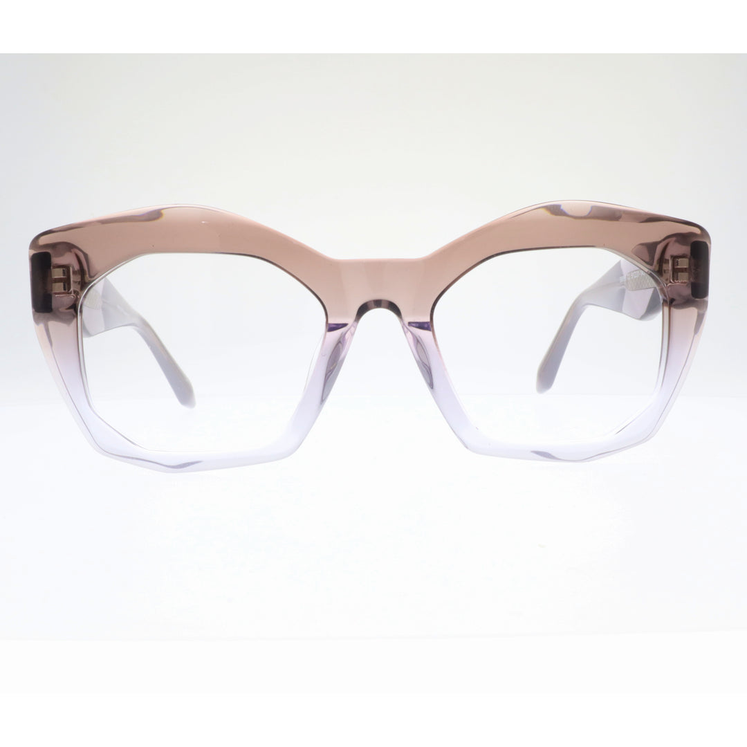Joy Style For Women's Eyeglasses Cat Eye Size 51 6066c2 Peach Purple Gradient