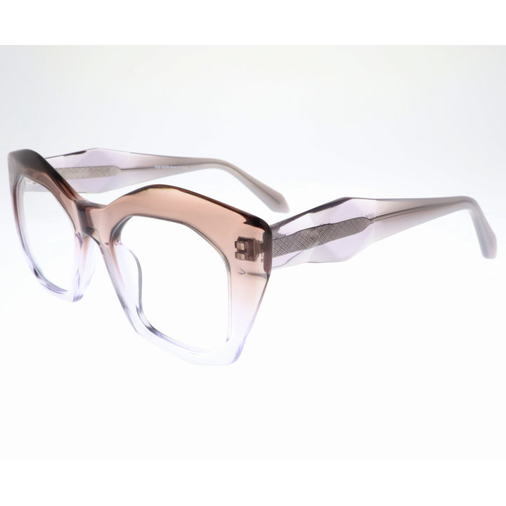 Joy Style For Women's Eyeglasses Cat Eye Size 51 6066c2 Peach Purple Gradient