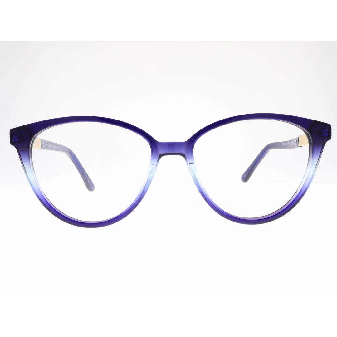 Joy Style For Women's Eyeglasses Cat Eye Size 52 Ch8002c3 Blue