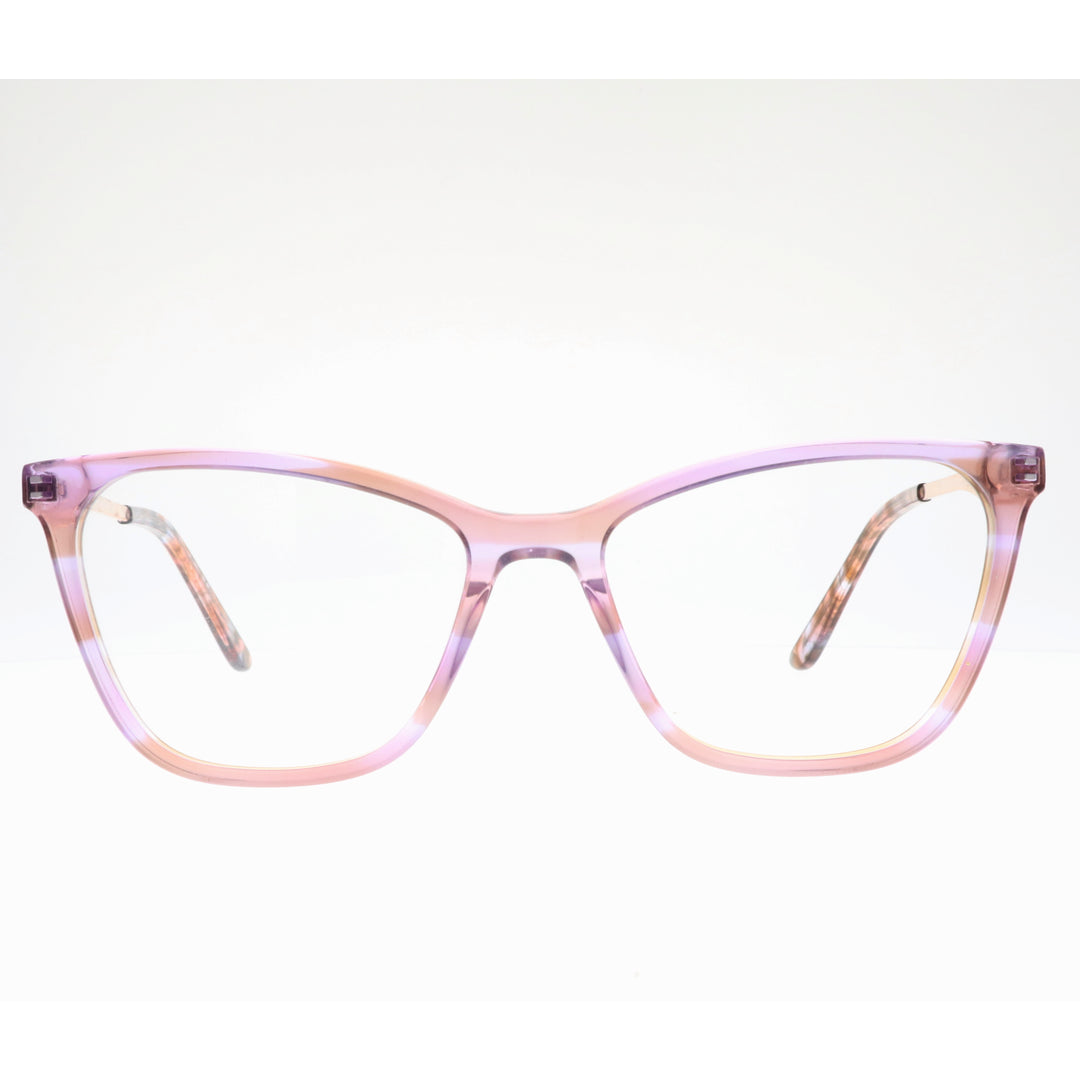 Joy Style For Women's Eyeglasses Cat Eye Size 52 Zf35103c4 Pink And Purple (Gradient).