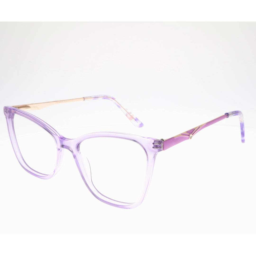 Joy Style For Women's Eyeglasses Cat Eye Size 52 Zf35103c6 Violet