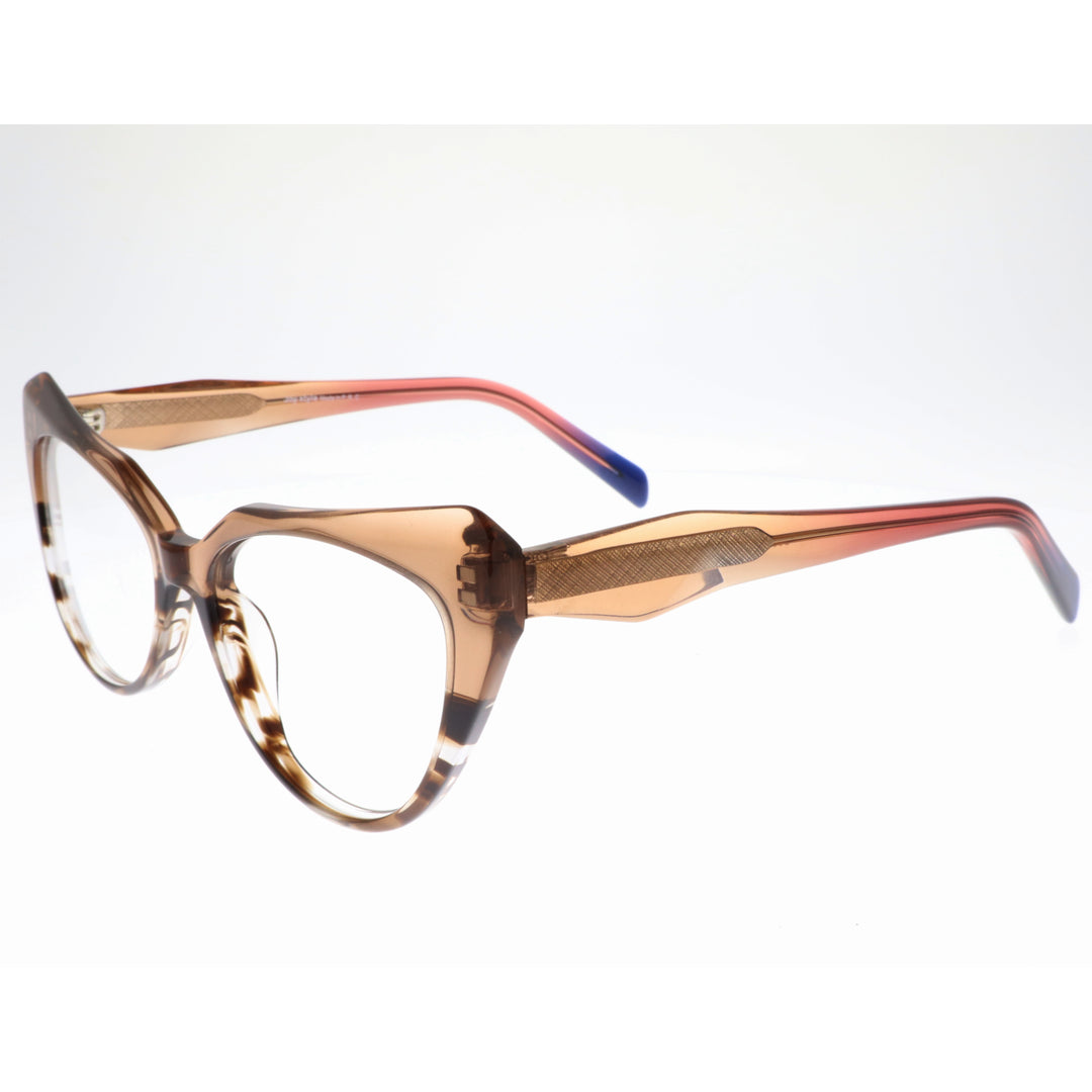 Joy Style For Women's Eyeglasses Cat Eye Size 53 6061c5 Brown Tortoiseshell Fade