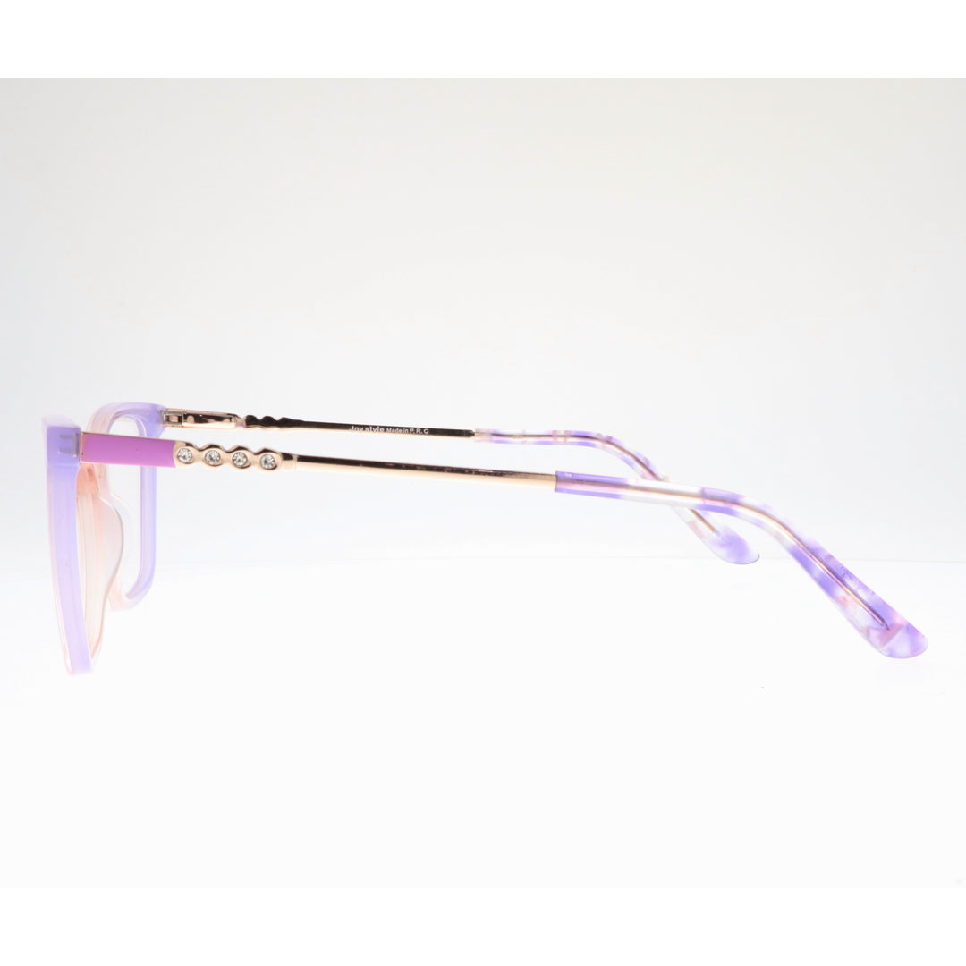 Joy Style For Women's Eyeglasses Cat Eye Size 53 Zf35109c4 Violet Pink