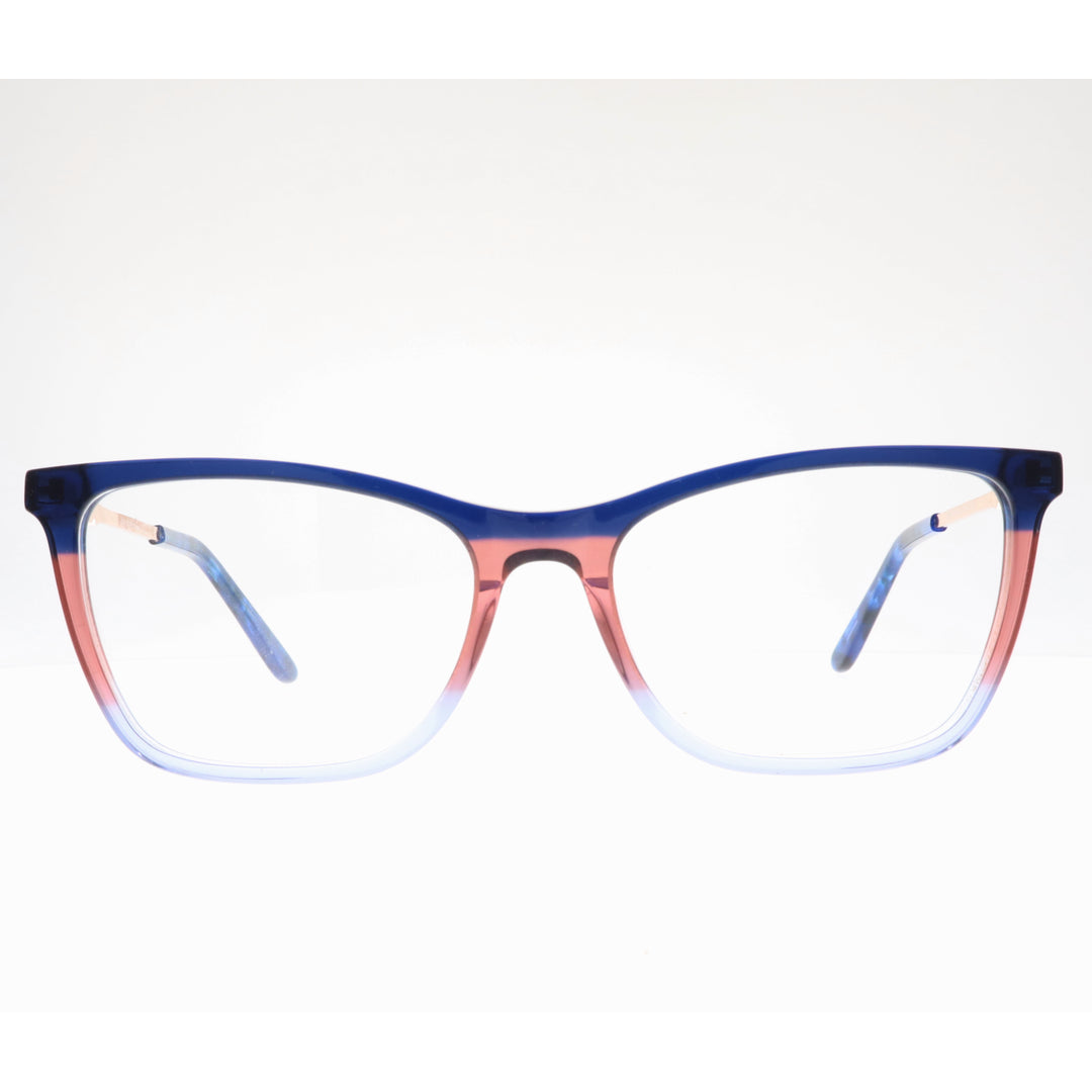 Joy Style For Women's Eyeglasses Cat Eye Size 53 Zf35109c6 Blue And Pink (Gradient).