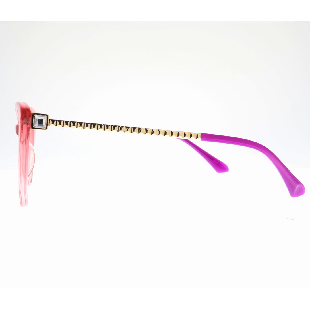 Joy Style For Women's Eyeglasses Cat Eye Size 54 2104c4 Peach Pink