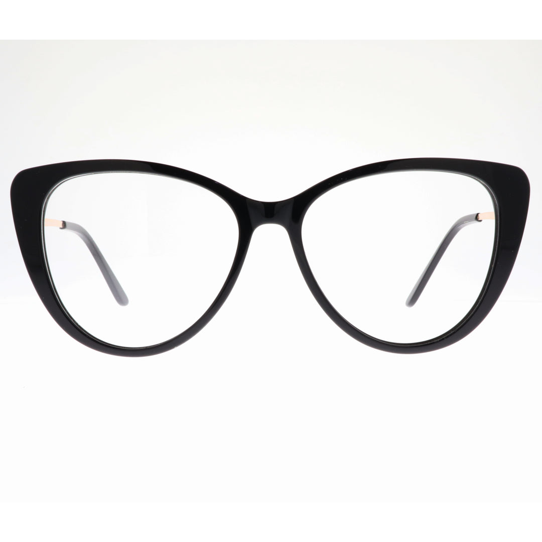 Joy Style For Women's Eyeglasses Cat Eye Size 54 9005c1 Black