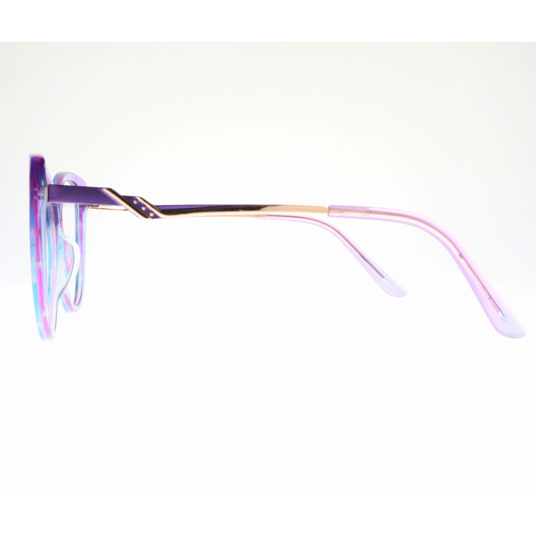 Joy Style For Women's Eyeglasses Cat Eye Size 54 9005c5 Pastel Purple Blue Gradient