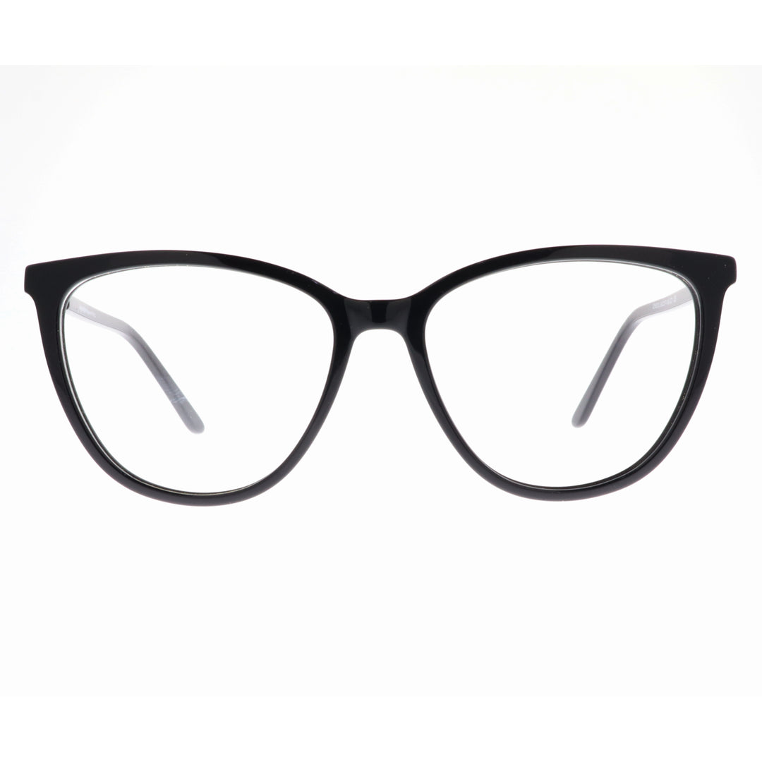 Joy Style For Women's Eyeglasses Cat Eye Size 54 9010c1 Black