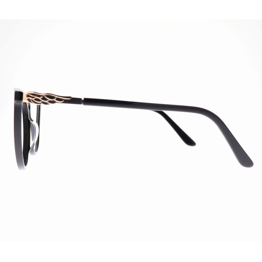 Joy Style For Women's Eyeglasses Cat Eye Size 54 9010c1 Black