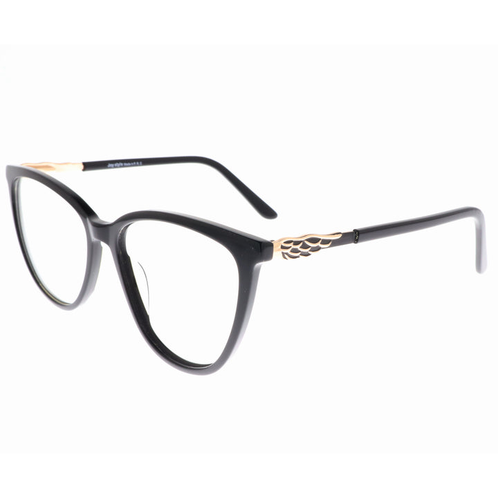 Joy Style For Women's Eyeglasses Cat Eye Size 54 9010c1 Black