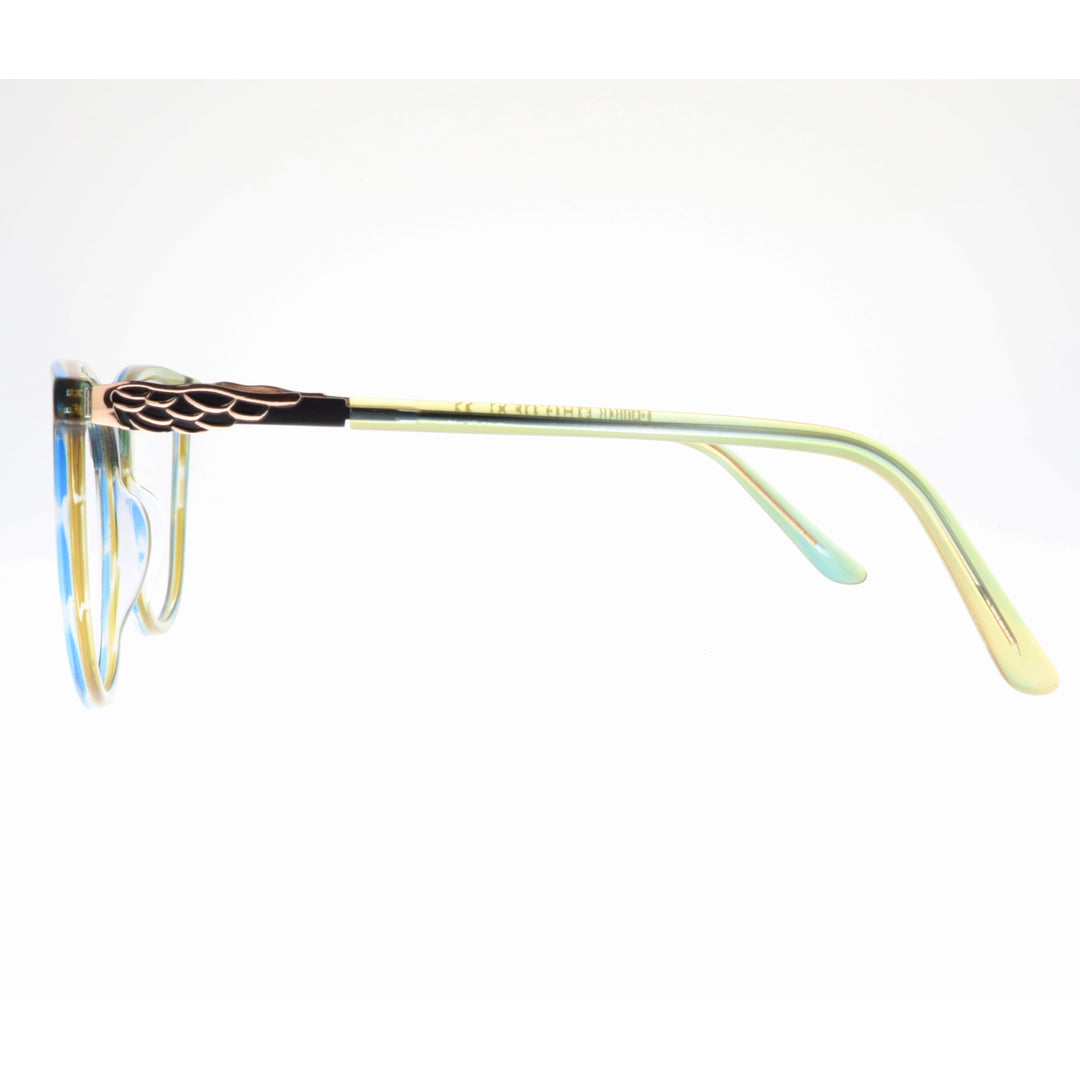 Joy Style For Women's Eyeglasses Cat Eye Size 54 9010c4 Green